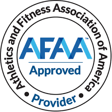 Athletics and Fitness Association of America logo.