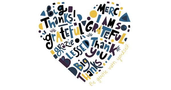 wordle reminding us to be gentle with ourselves